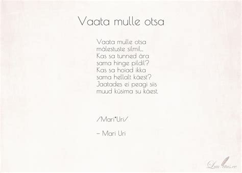 pulma aastapäevaks luuletus